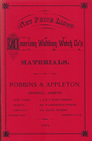 American Waltham Watch Company catalog, 1885