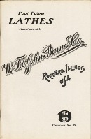 Barnes lathe catalog, 1903