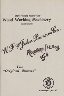 Barnes woodworking catalog, 1907
