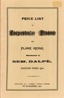 Sem. Dalpé price list, 1889