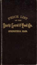 Davis Level & Tool Company catalog, ca. 1887