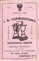 Price List of I. B. Farrington, 1879