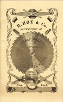 R. Hoe & Company catalog, 1855