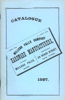 Millers Falls Company catalog, 1887, blue cover