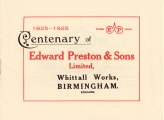 Edward Preston & Sons centenary booklet, 1925