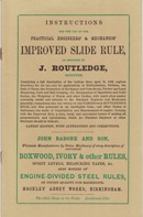 John Rabone & Son slide rule book, ca. 1867