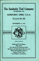 Sandusky Tool Company catalog, 1925