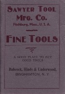 Sawyer Tool Manufacturing Company catalog, 1904 