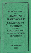 Simmons Hardware Company exhibit guide, 1915