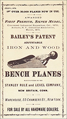 Stanley plane price list, 1872