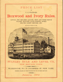 Stanley Rule and Level Company catalog, 1872