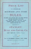 Stanley Rule & Level Company catalog, 1877