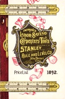 Stanley Rule and Level Company catalog, 1892