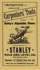Stanley Rule and Level Company pocket catalog, 1898