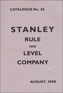 Stanley Catalgue No. 26, 1900
