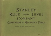 Stanley Rule and Level Company catalog, 1909, Smith reprint