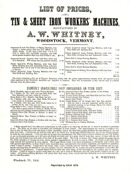 A. W. Whitney advertisement, 1856