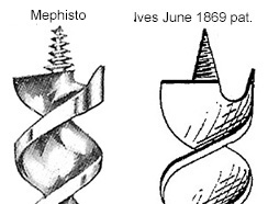 Ives patent & Mephisto bit compared