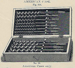 Illustration of the American case in 1894 W. H. Bingham catalog