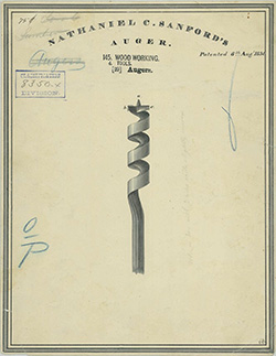 sanford's auger, patent drawingRockford Perfection Jennings bits