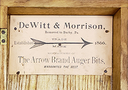 Dewitt & Morrison box label
