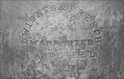 Dwights & French Plane iron stamp