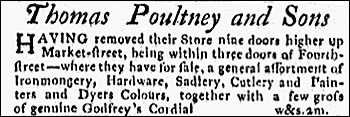 Thomas Poultney & Sons advertisement