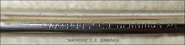 c. e. jennings watrous bit stamp