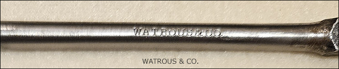 Watrous and Co. bit stamp