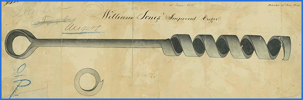 William Jones' patented auger