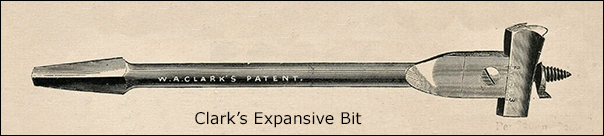 advertisement for Clark's expansive bit