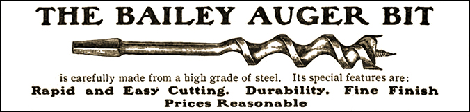 Bailey auger bit advertisement