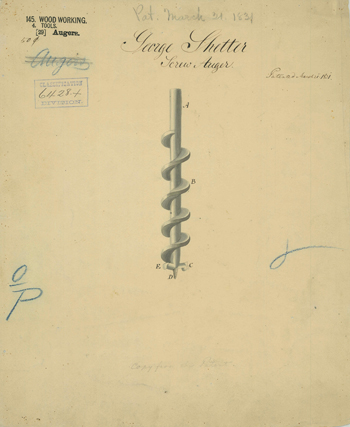 Shetter 1831 patented T-auger