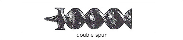 a double-spur auger
