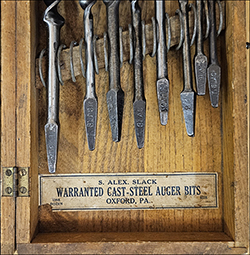 label for later Strickland Alexander Slack bit box