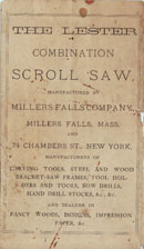 Millers Falls Company 1877 Lester saw pamphlet