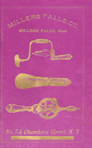 Millers Falls Company 1878 catalog, reprint