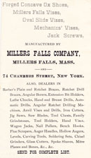 Millers Falls Company ox shoe pamphlet