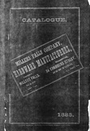 Millers Falls Company 1885 catalog, photocopy