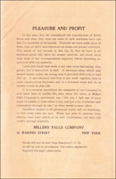 Millers Falls Pleasure and Profit booklet