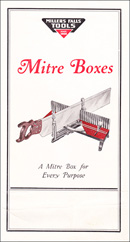 Millers Falls Company miter boxes brochure