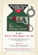 Millers Falls Company electric drill display circular