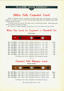 Millers Falls Company levels insert for catalog no. 39
