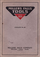 Millers Falls Company catalog No. 40