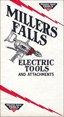 Millers Falls Company electric tools brochure