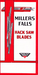 Millers Falls Company hacksaw blades circular