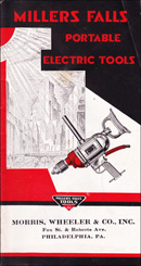 Millers Falls Company electric tools brochure