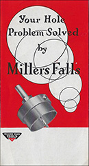 Millers Falls Company hole saws brochure