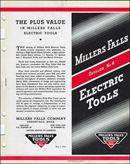 Millers Falls Company electric tool catalog No. 4, 1935