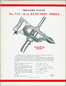 Millers Falls Company No. 712 electric drill circular